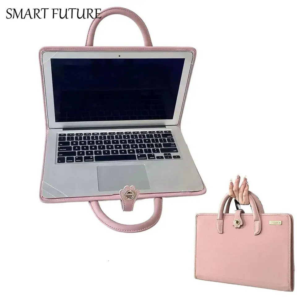 Notebook Pouch Pink Laptop Bag Top-Handle Fashion Laptop Sleeve 14-16 Inch Breathable Computer Protective Case for Girl 250624