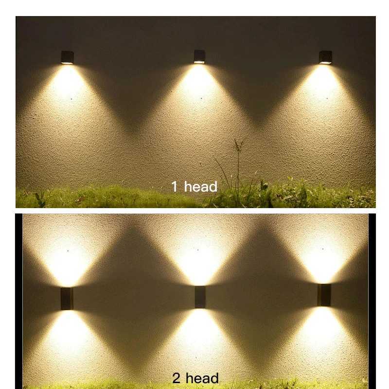 Waterproof indoor outdoor GU10 LED wall lights 3W/6W LED Aluminum Wall Lamp Garden Lights Modern wall lights Porch Light Wall XJ250624
