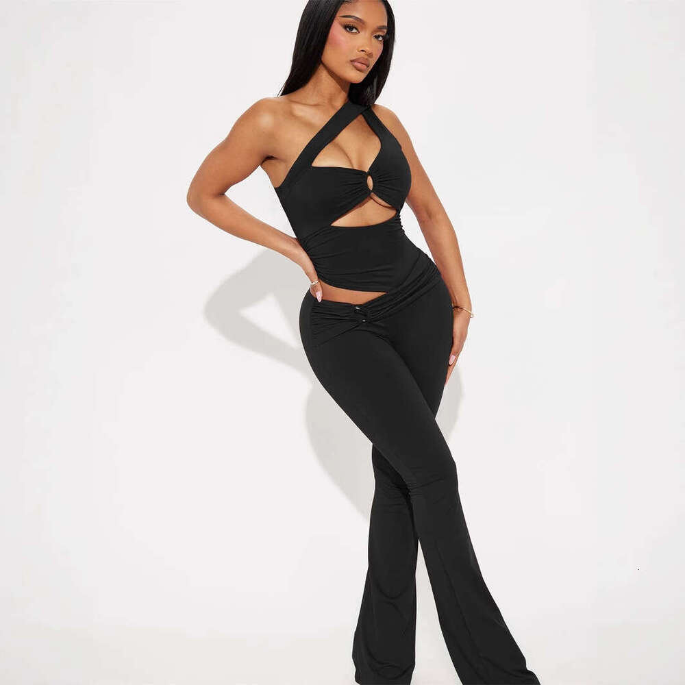 Summer New Women's Sexy Off-Shoulder Sleeveless Backless Tube Top Bodycon Jumpsuit B5