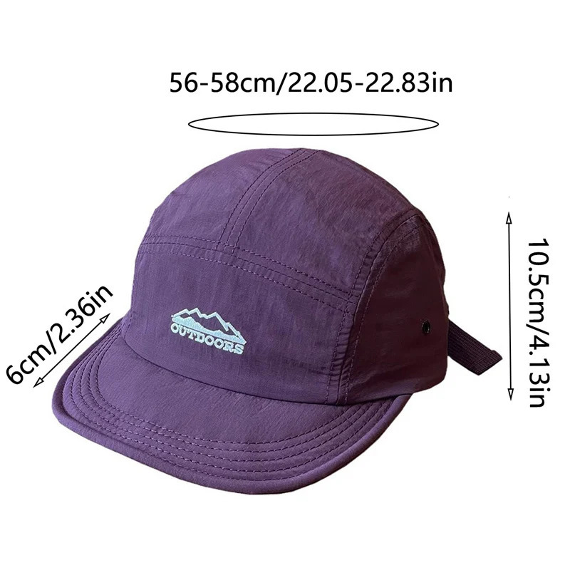 Japanese Breathable Short Brim Baseball Cap Men Women Quickdrying Foldable Soft Hiphop Caps Summer Outdoor Camping 5sided Hat 250624