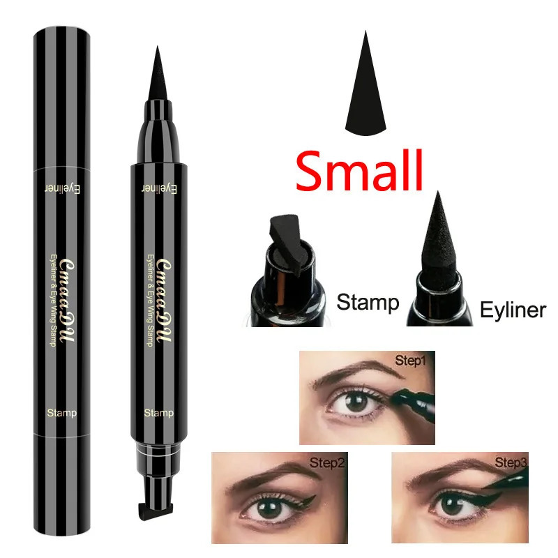 Big Seal Stamp Liquid Eyeliner Pen Waterproof Fast Dry Black Eye Liner Pencil With Eyeliner Cosmetic Double-ended Eyeliner 250625