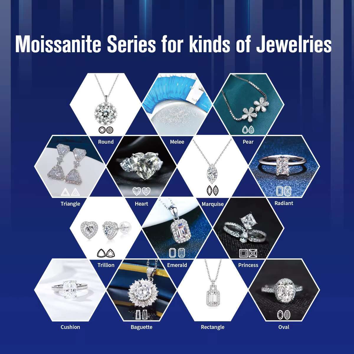 Wholesale 925 Silver Cuban Chain Hip Hop Link Necklace 13-15mm Wide 2 Rows Moissanite Diamond Ready to Ship for Men