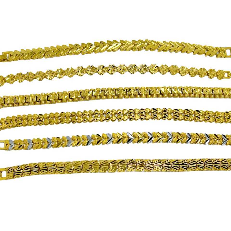 Stainless Steel Wens Hand Bracelet Crown Leaves Flower Wide Chain Wristband Vintage Jewelry Party Gifts X250625