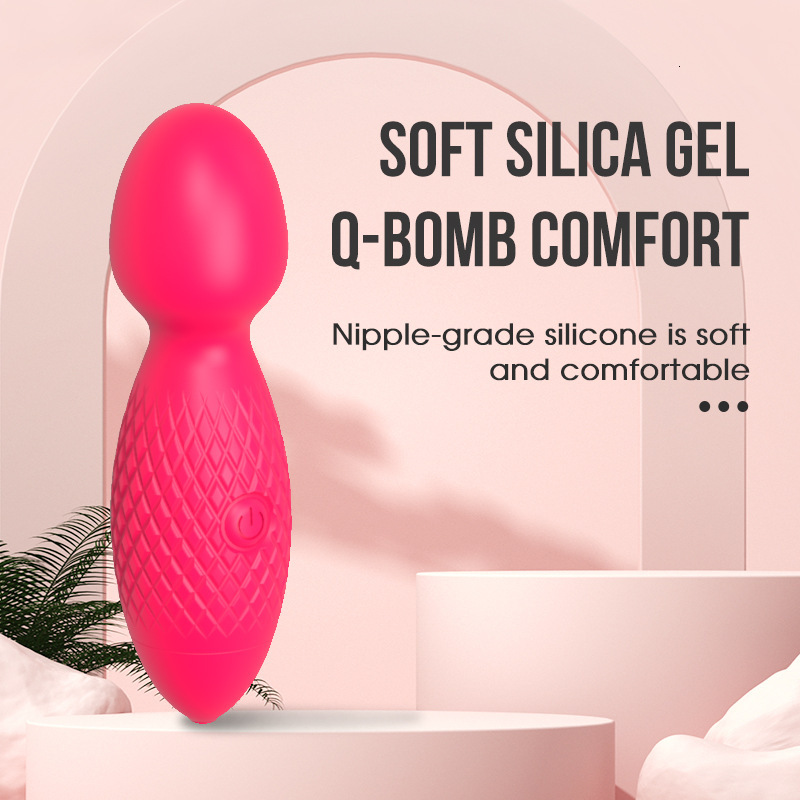 Haoqi Fun New Silicone Mini AV Stick Female Masturbation Massager Adult Sex Toy