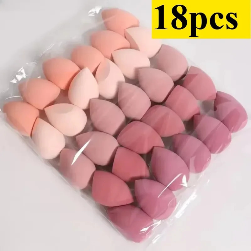 4/7/18piece makeup sponge set suitable for liquid BB cream powder application makeup egg dry wet dual-use powder puff girl 250625