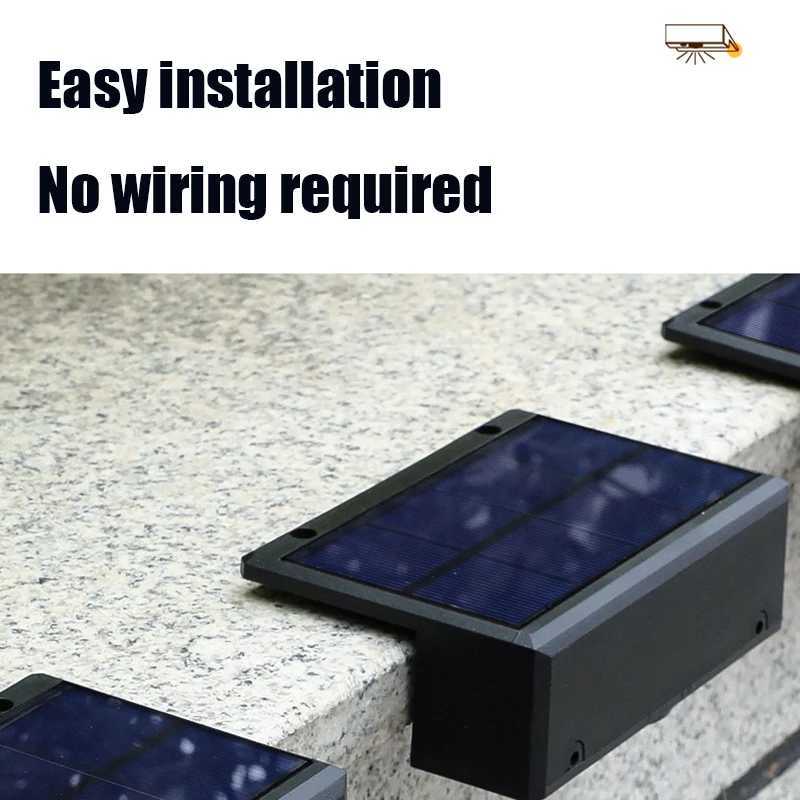 Solar Wall Lights Outdoor Square Solar Wireless Wall Mount Lights IP65 Waterproof Outdoor Wall Lamps Decorative for Garden XJ250624