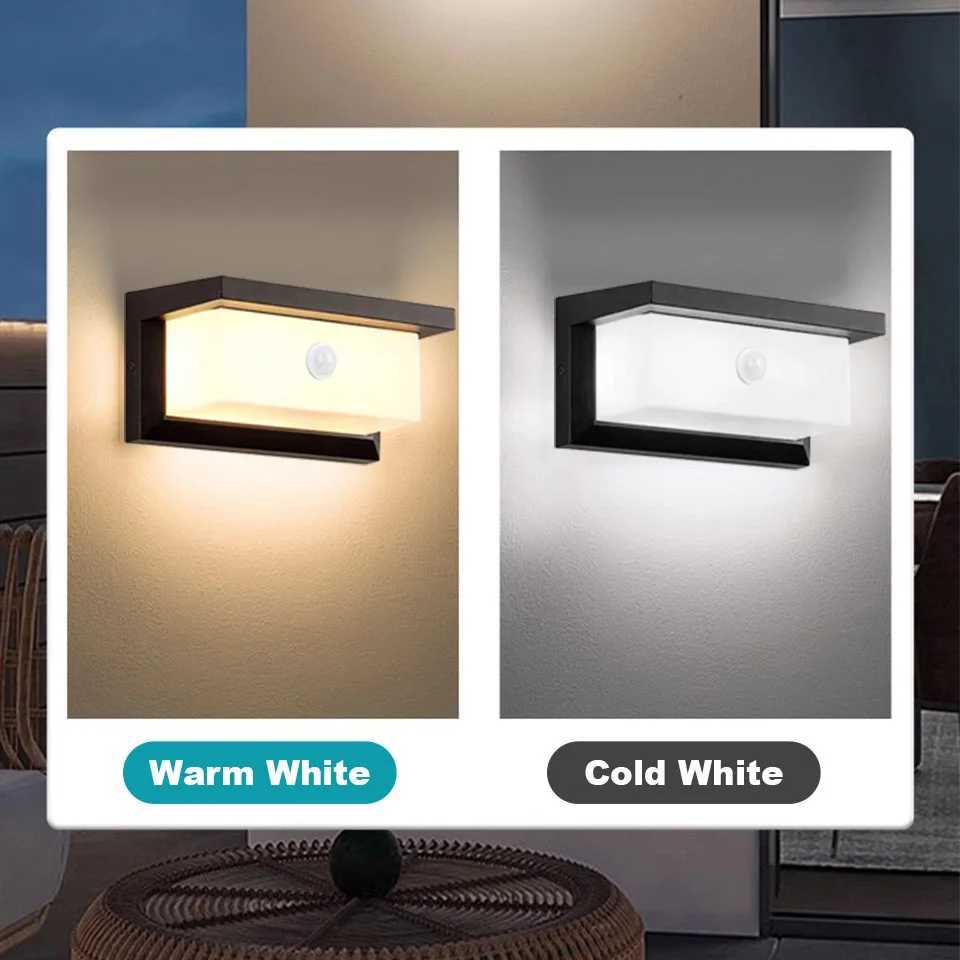 Light LED PIR Motion Sensor Wall Lights Outdoor Lamps Waterproof AC85-265V Wall Lights Garden Porch Balcony For Home Accessories XJ250624