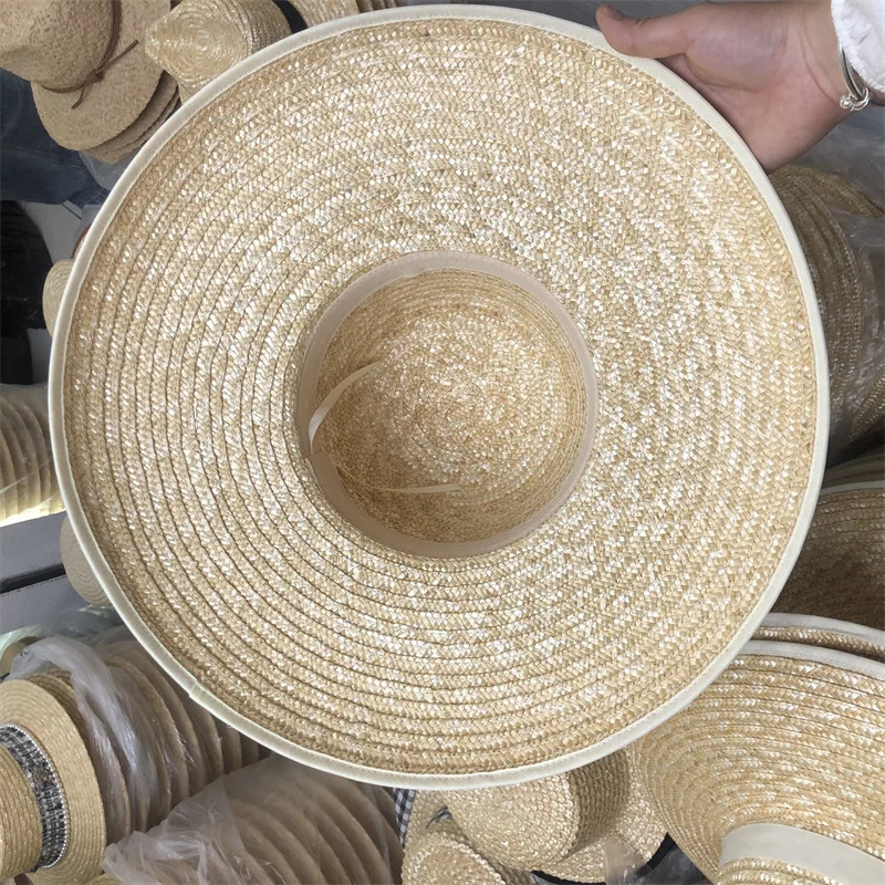 2025 Belt Strap Straw Sun Hat For Women Fashion Vacation Beach UV Hats Summer Wide Brim Travel Panama Hats Outdoor Wholesale 250624
