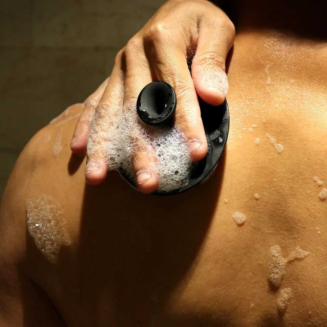 Soft Silicone Exfoliating Brush Cleanser Manual Body Cleansing Body Care Scrubber Shower Gentle Massage Silicone Face Bath Brush R250625