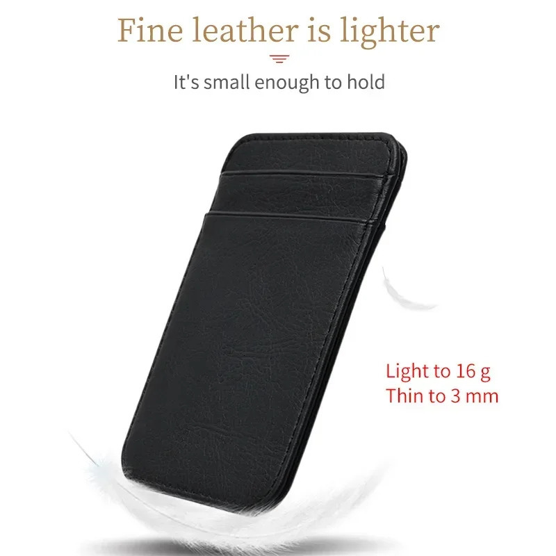 Fashion Double Sided Ultra-thin Card Holder Bank Credit ID Cards Pouch Case Wallet Organizer Thin Business Bank Card Package 250624