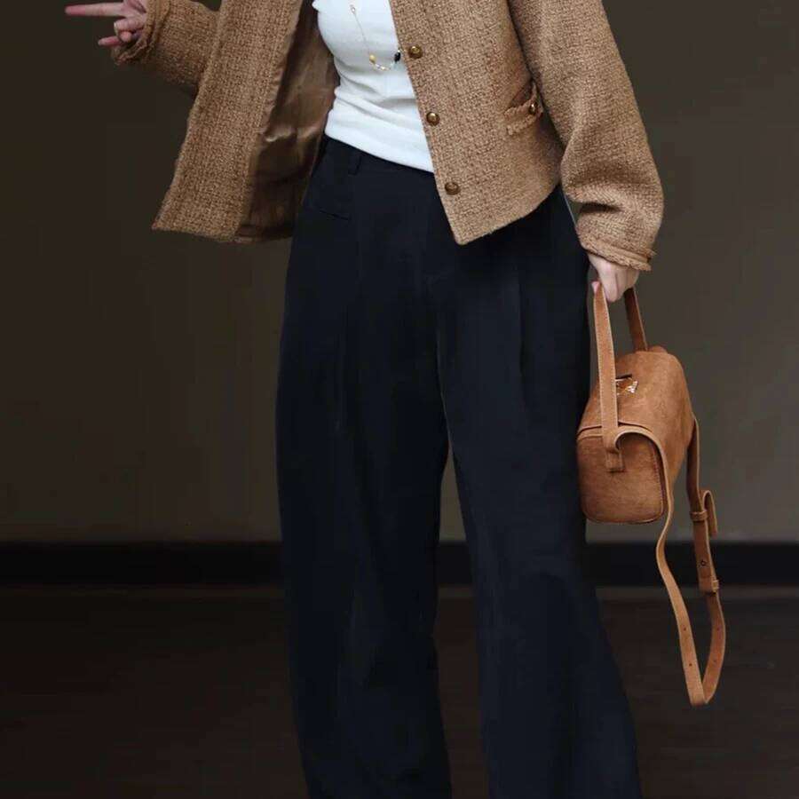 Vintage Suede Box Shoulder For Women Cover Small Square Crossbody Bag Classic Solid Color Underarm Bags Design Totes