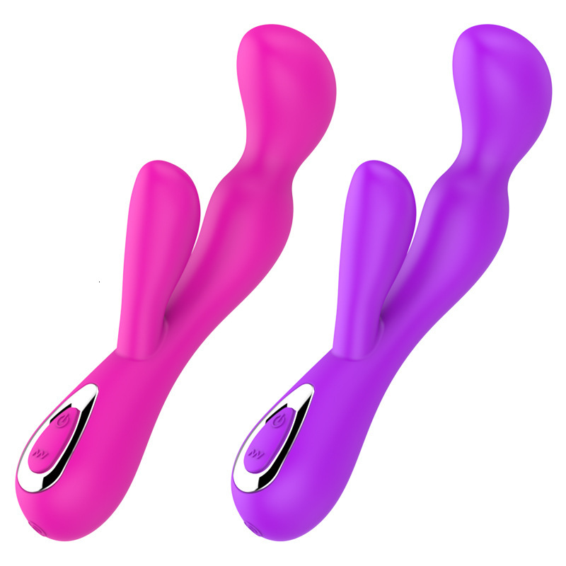 Haoqi Fun Adult Sex Toys Silicone Dual-Head Vibrator for Women Masturbation Massager