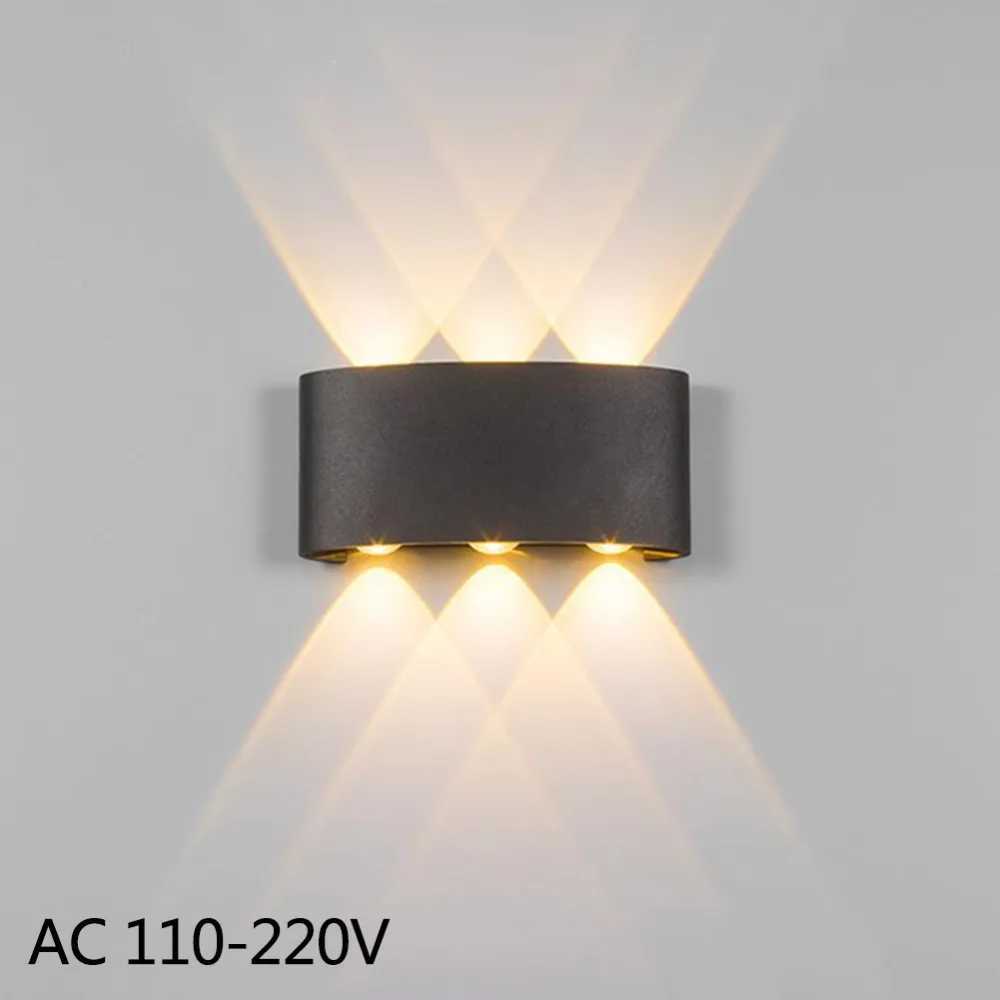 IP65 RGB LED Wall Lamp Outdoor Waterproof Garden Lighting Aluminium 2W 6W 8W 10W 12W Indoor Bedroom Living Room Stair Wall LightXJ250624