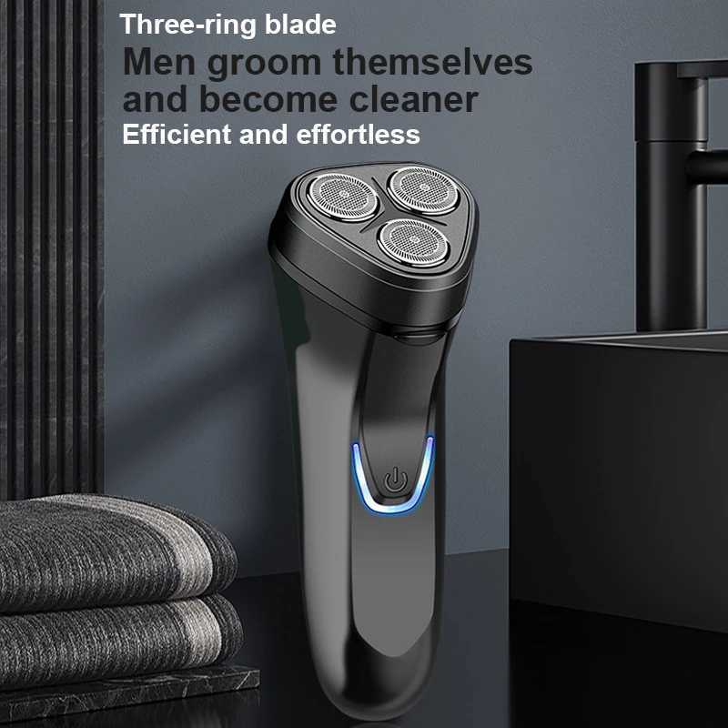 Mini Electric Shaver Mens Face Beard Razor USB Charging Washable Beard Trimmer Razor Ladies Travel Portable Body Hair Trimmer W250625