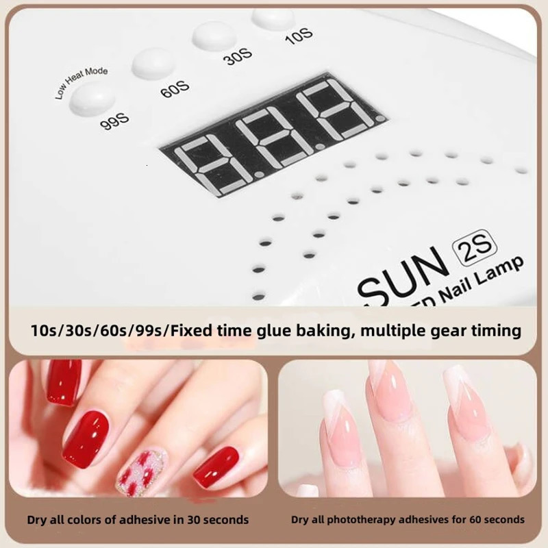 Nail Dryer LED Nail Lamp UV Lamp for Curing All Gel Nail Polish With Motion Sensing Manicure Pedicure Salon Tool 250625