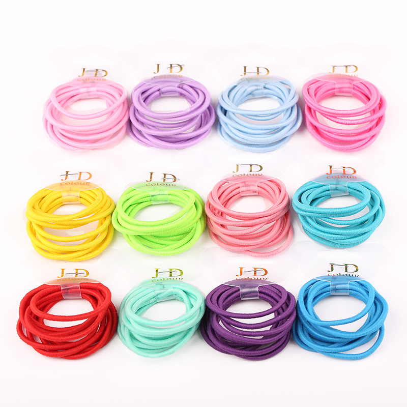 Baby Girl Kids Tiny Hair Accessories Hair Bands Elastic Ties Ponytail Holder 20 colors