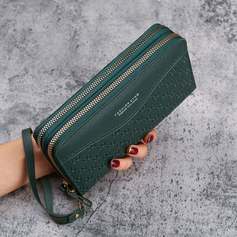 Free Shipping 2025 New Designer Bag New Long Style Ladies Zipper Coin Purse Multifunctional Phone Bag Large Capacity Simple Multi-card Slot Card Holde