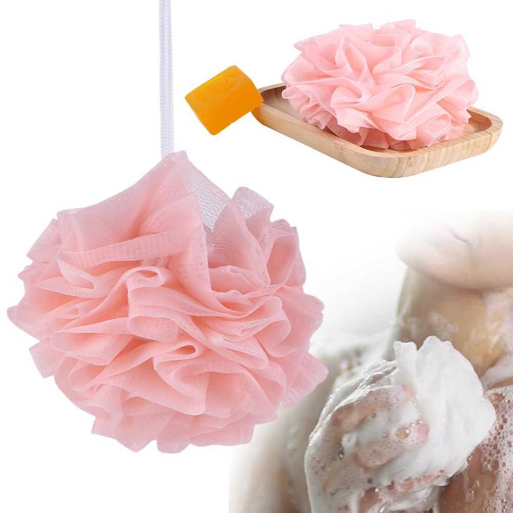 2 in 1 Bath Loofah Sponge with Drawstring Bath Ball Bath Loofah Shower Washcloth Set for Women Men R250625