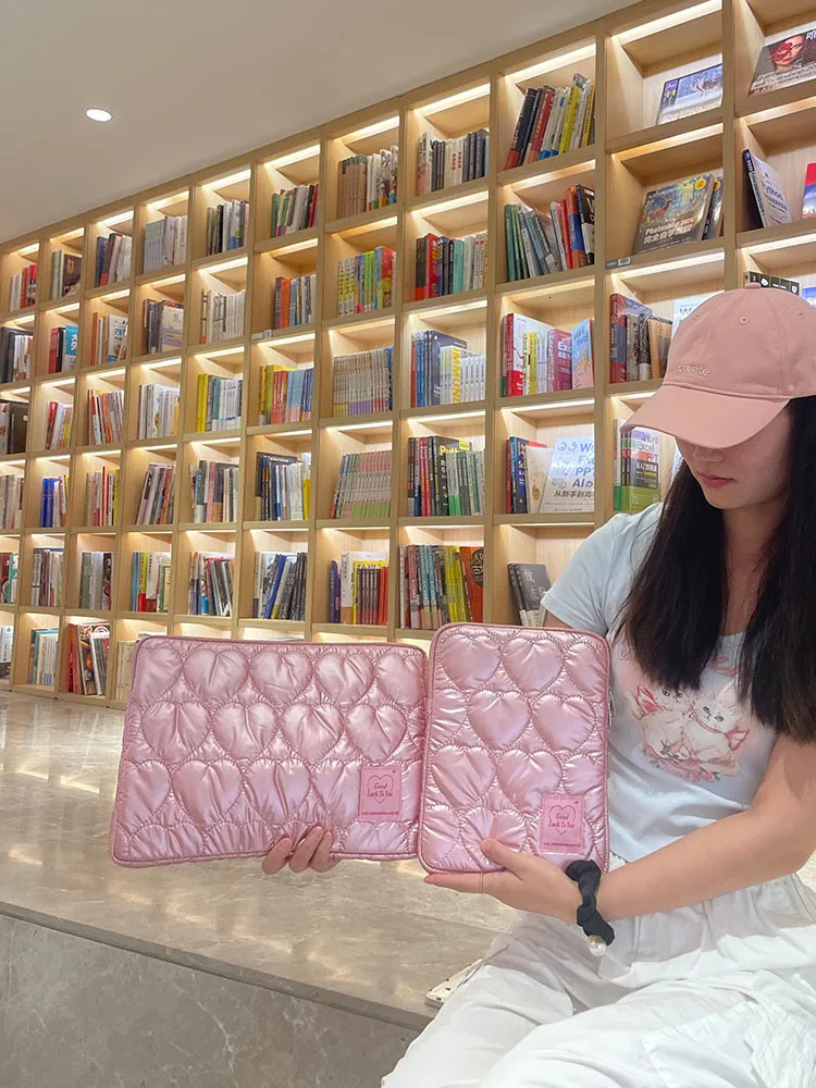 Love Shaped Ins Laptop SLeeve Pouch for Ipad Pro 11 Air 13.3 13.6 14 15 15.6 16 inch Laptop Inner Bag 250624