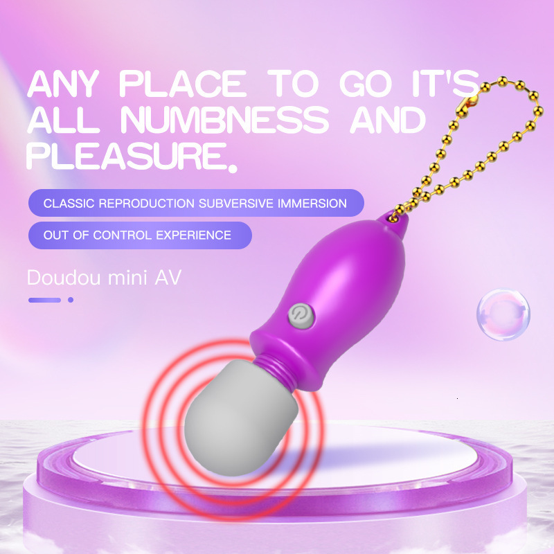 New Silicone Mini Microphone AV Stick Female Massager Vibrator Adult Sex Toy