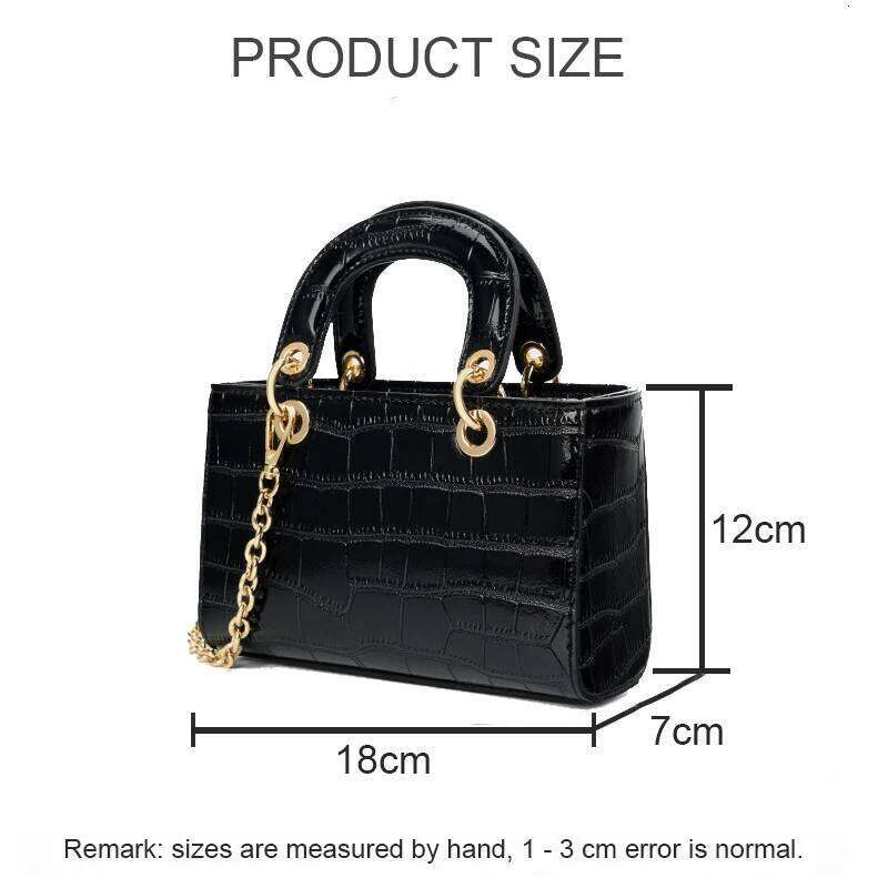 Luxurious Design Bags Women's Crocodile Texture Mini Handbag Girls Single Shoulder Crossbody Bag for Daily Use Commuting Ladies Stylish Messenger