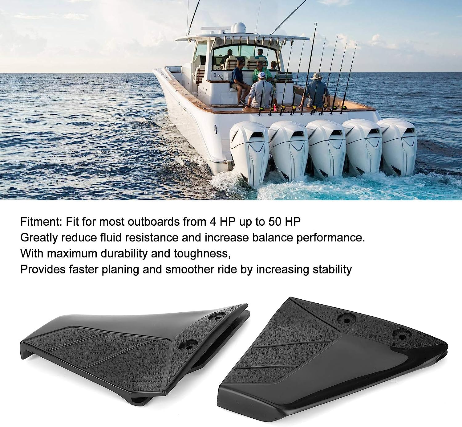 Durable 4-50HP Hydrofoil Support System Enhance Stability Across Various Boating Activities