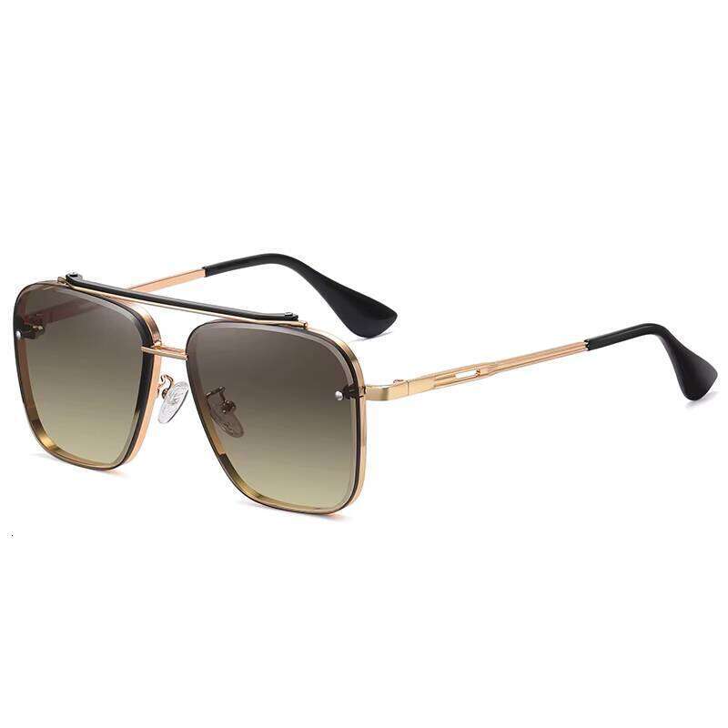 DHcollections Vintage Polarized Double Bridge Men's Sun Glasses Fashion Design
