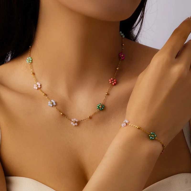 Trendy Red ry Pendant Bracelet Set for Women Exquisite Zircon Bracelet Anklet Necklace Wedding Jewelry Girl Party Gift X250625