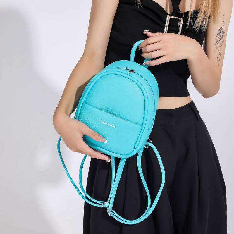 Brand Designer Women Mini Soft Touch Multi-Function Small Backpack Female Ladies Shoulder Bag Girl Purse Black