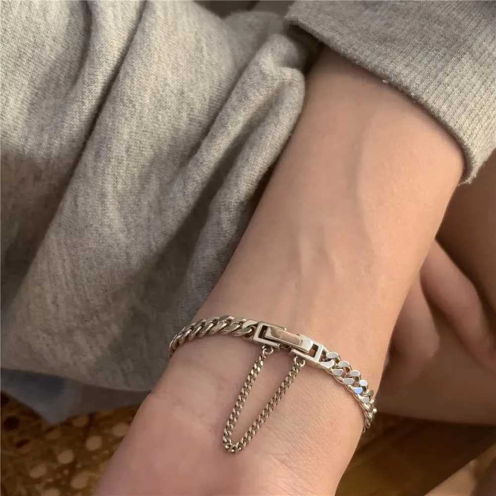 Silver Color Zircon Irregular Geometric Hollow Out Chain Bracelet For Women Daily Gatherings Fashion Jewelry Gifts X250625