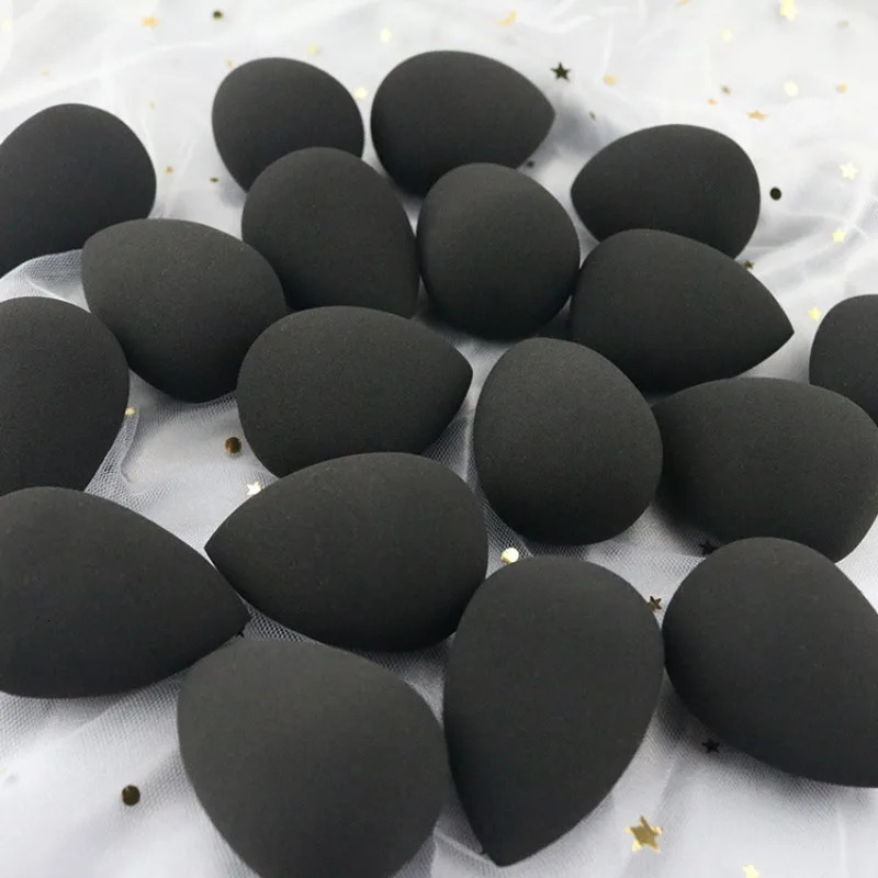 10 Pcs Black Makeup Sponges Tools Applicator Super Soft Sponge Powder Blender Smooth Foundation Contour Blending Cosmetic Puff 250625
