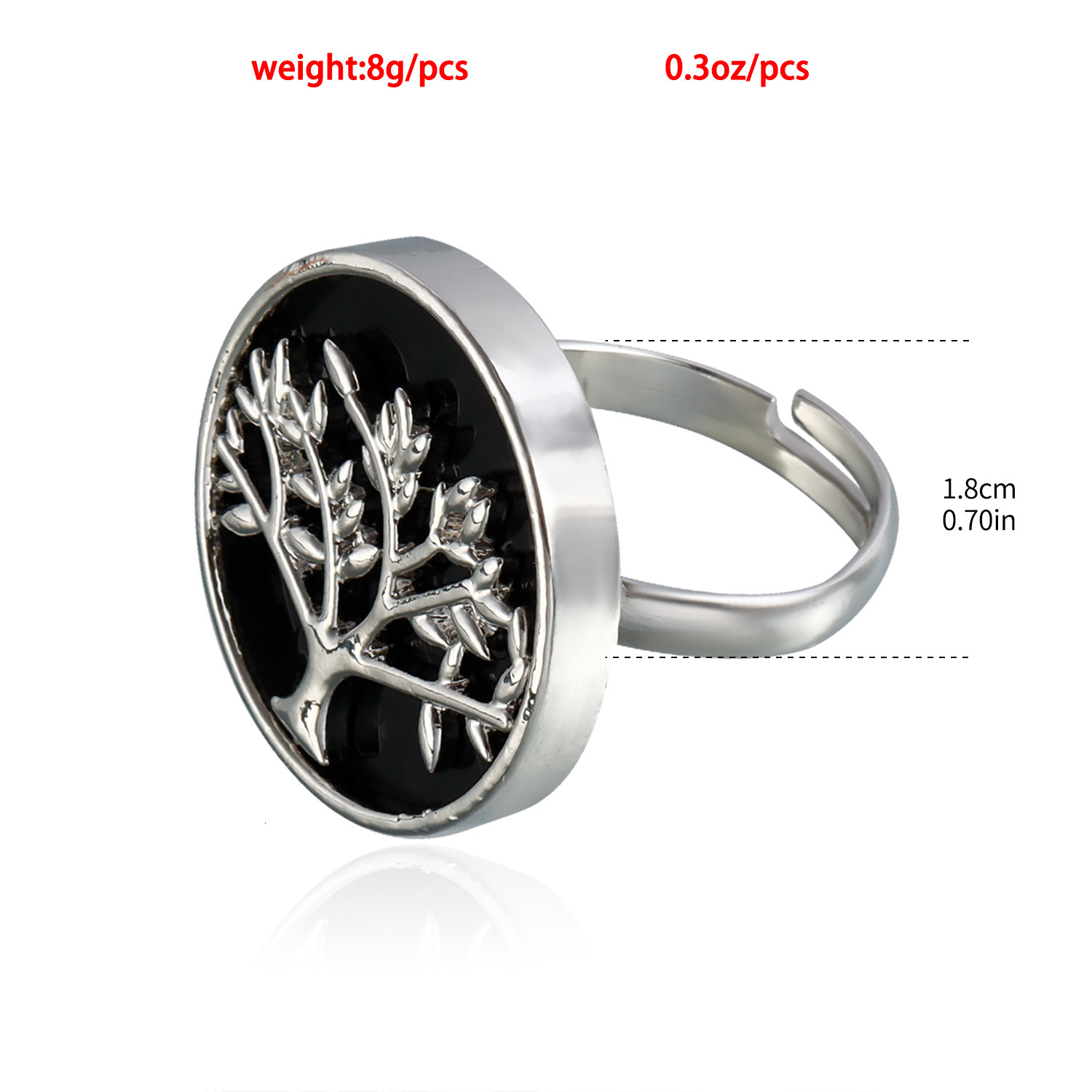 Jewelry Fashion Tree of Life Women Niche Light Luxury High-end Gold-plated Finger Ring for Trendy Girls Jewelry for Women