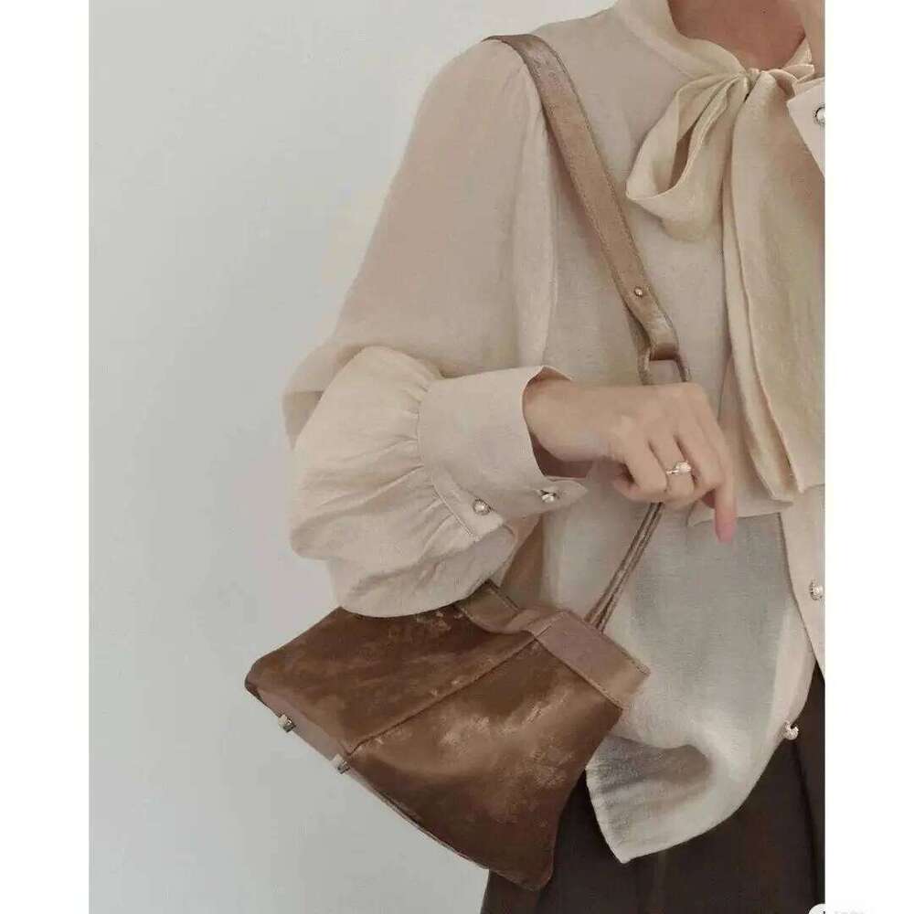 Luxurious Design Bags JIAERDI Retro Sier Bucket Crossbody Bags Purse Women Vintage Handle Casual Messenger Wallet Female Y2k Hand Bag 2025 New