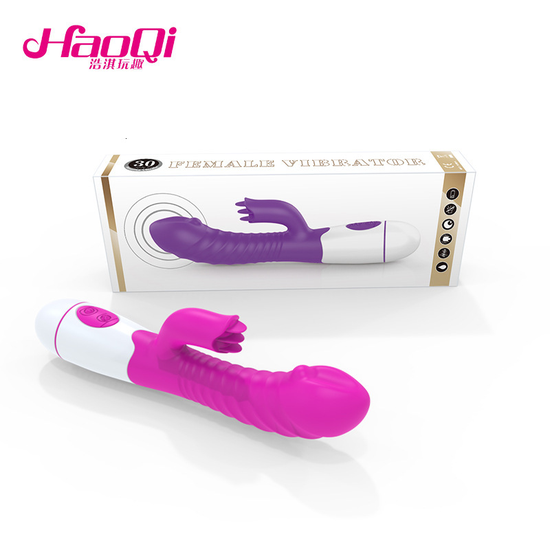 Haoqi Fun Adult Sex Toys New Silicone Tongue Licking Vibrator for Women Masturbation Massager