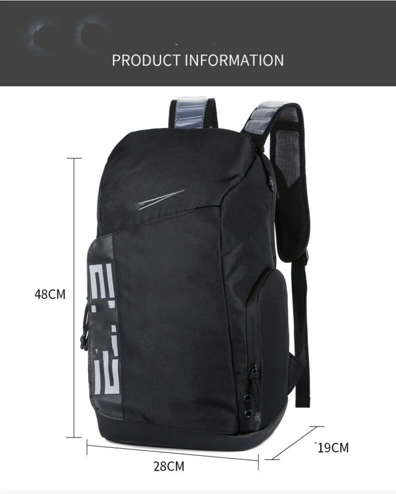 elite backpack Cushion Sports Multifunctional Air cushion Travel Bags Basketball Backpack Waterproof Outdoor Back Pack Laptop School Bag black