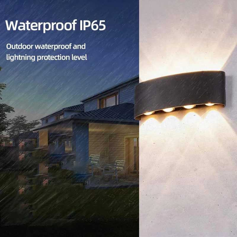 LED Wall Lamp Waterproof IP65 Up Down Outdoor Garden Lights 6W 8W 10W Aluminum Interior Wall Light for Bedroom Stairs Lighting XJ250624