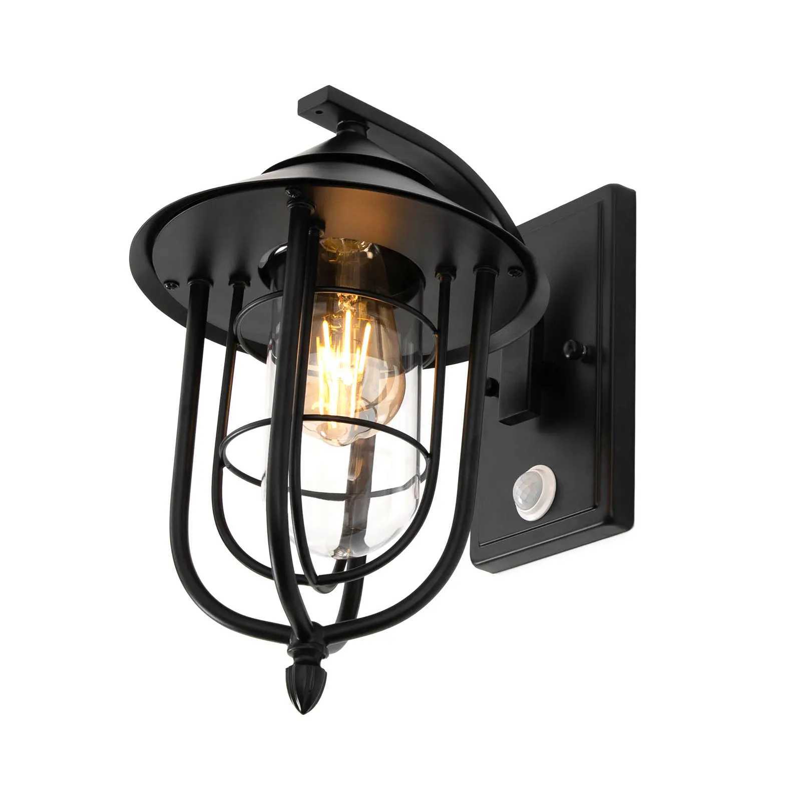 Outdoor Birdcage-shaped Sensor Wall Light LED Wall Sconce IP65 Waterproof Heatproof Save Electricity W/E26 Lamp Socket XJ250624