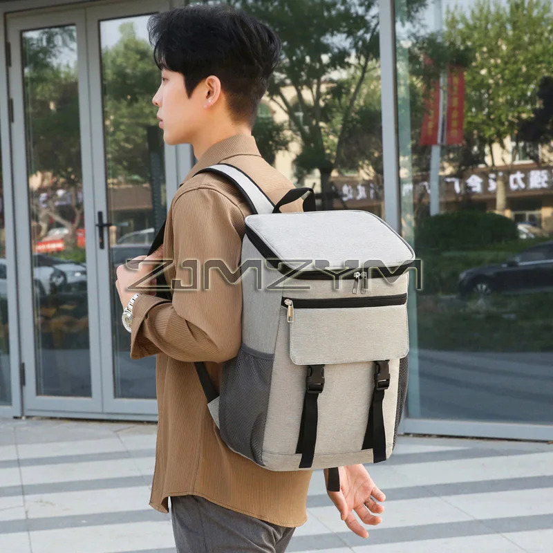 Picnic Thermal Cooler Backpack Camping Lunch Bag For Food Drinks Beach Insulated Travel Leak-Proof Bag 250624