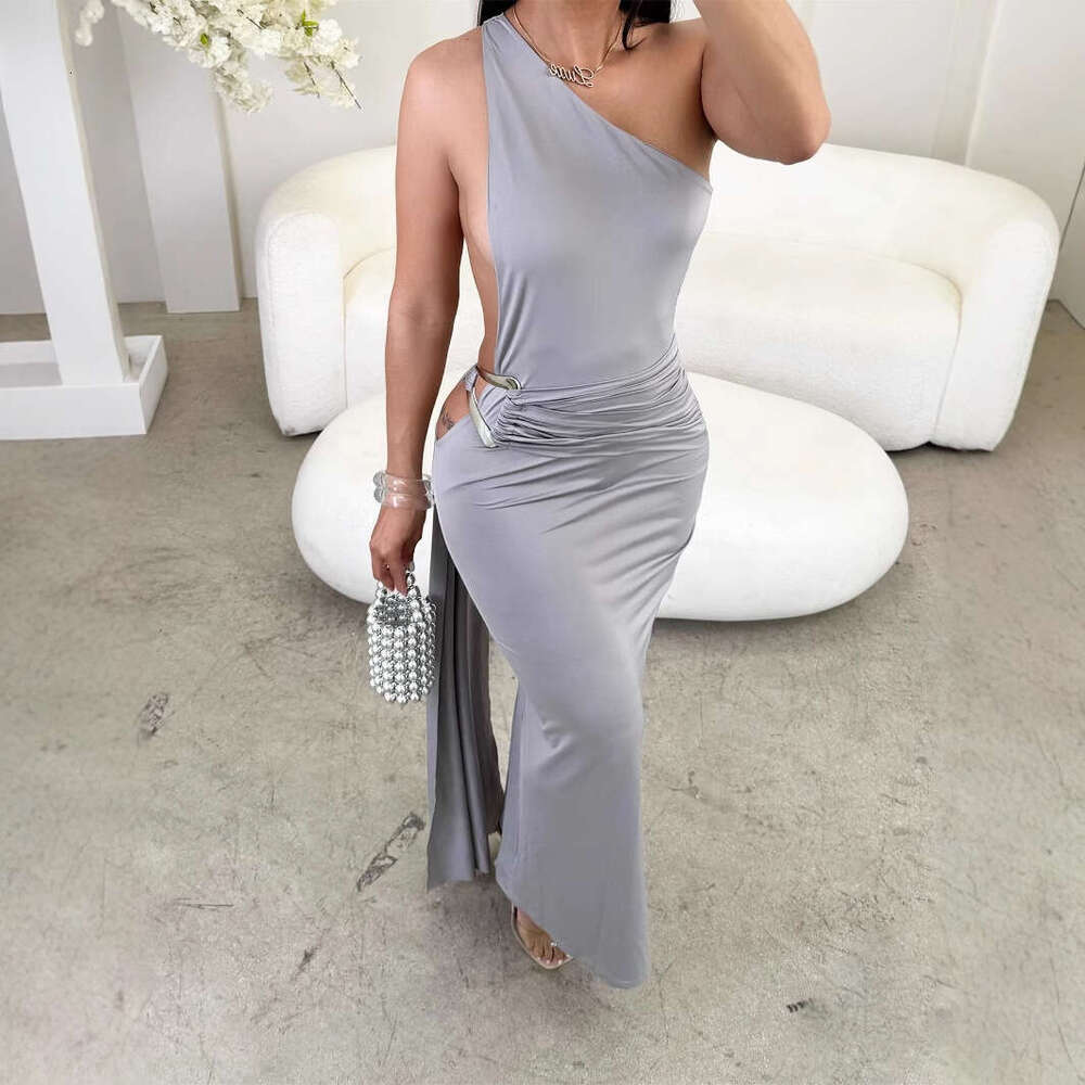 New Summer Elegant Bodycon Fashion Slim Fit Ribbon Tie Strapless Long Dress For Women B5