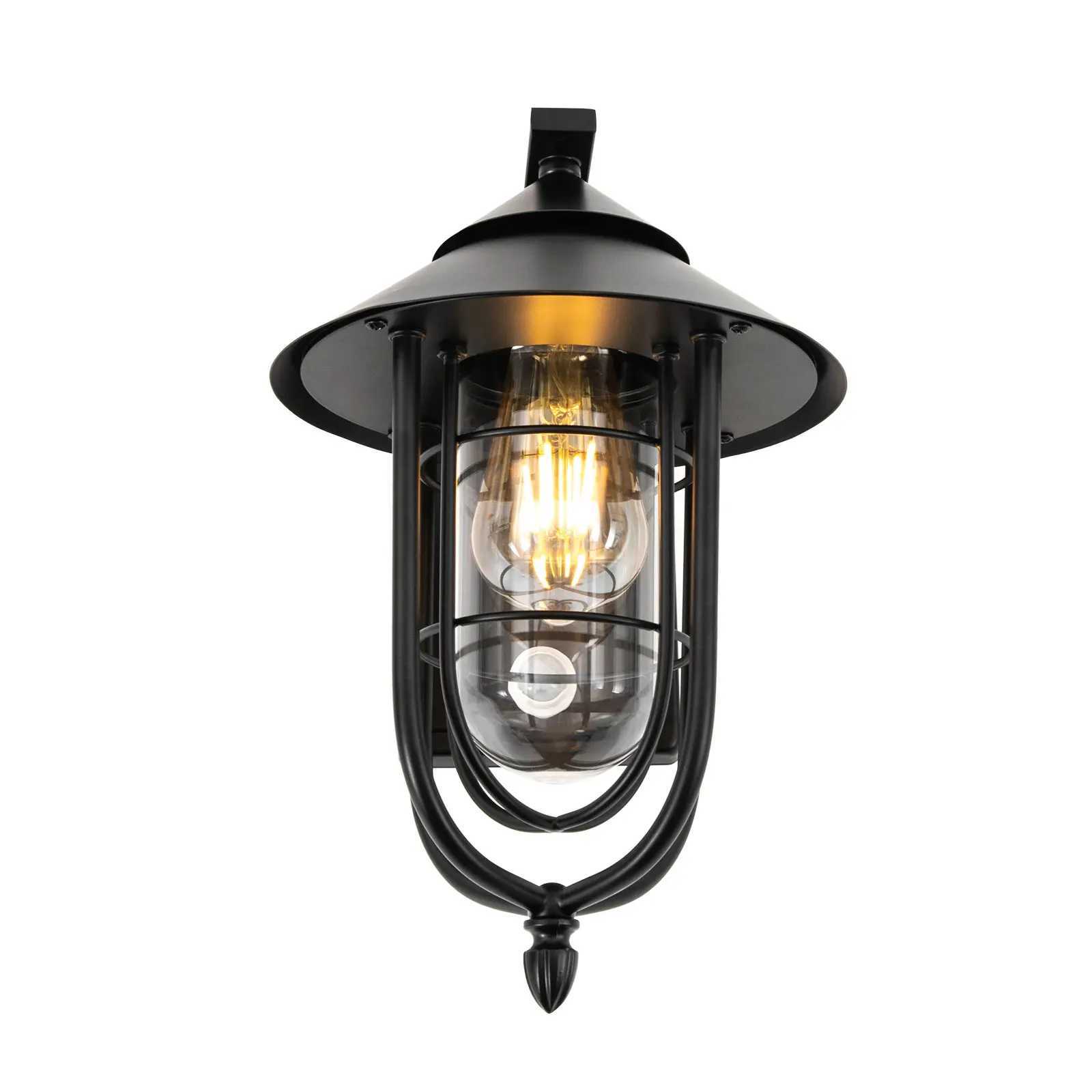 Outdoor Birdcage-shaped Sensor Wall Light LED Wall Sconce IP65 Waterproof Heatproof Save Electricity W/E26 Lamp Socket XJ250624