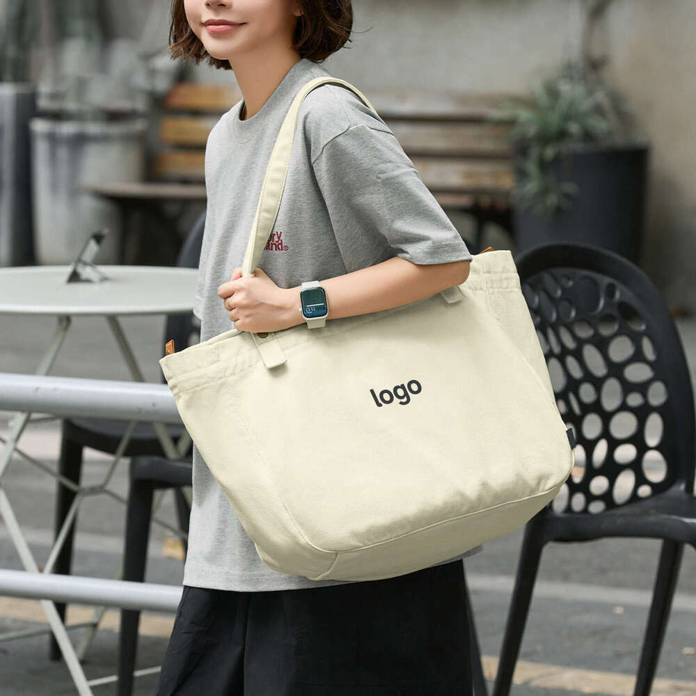 Canvas For Women 2025 New Office Student Class Large Capacity Tote Commuter Shoulder Bag