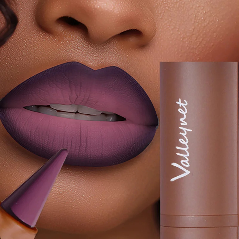 2-in-1 Matte Velvet Lipstick and Lip Liner Double Using Lip liner Waterproof Lipstick Pencil Long Lasting Matte Lip Liner Pen 250625