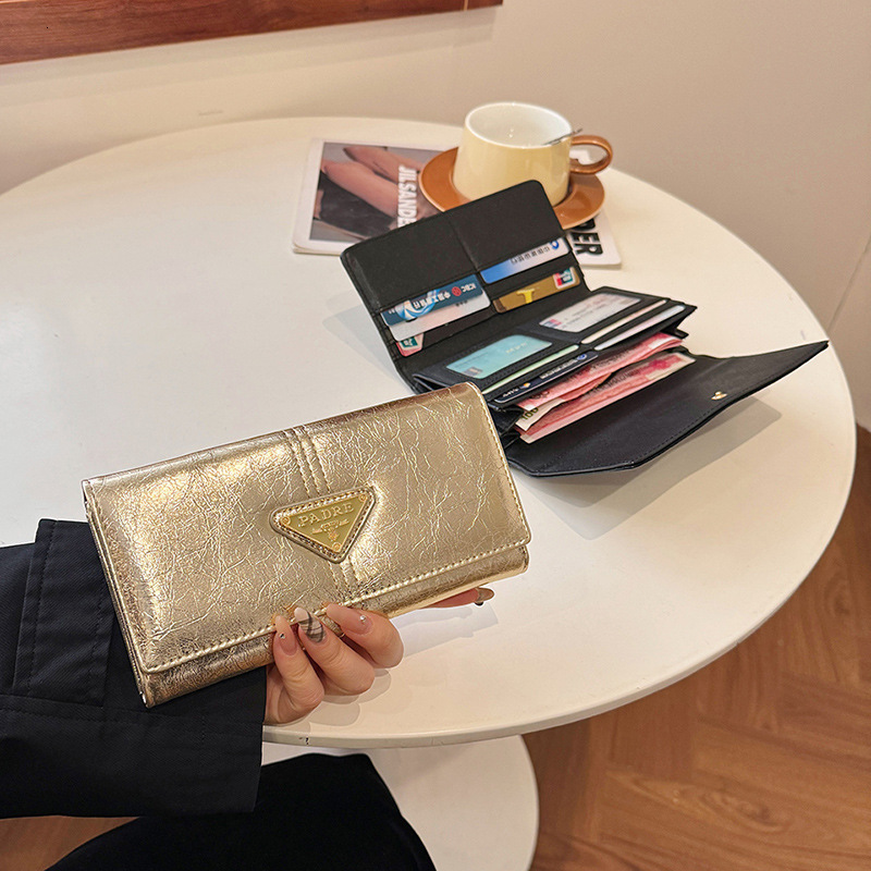 Designer Purses For Women Wallet Women Wallet Men Everyday Use Minimalist Leather Wallet Mini Snap Multiple Card Slots Multicolor ID Window Coin Pocke