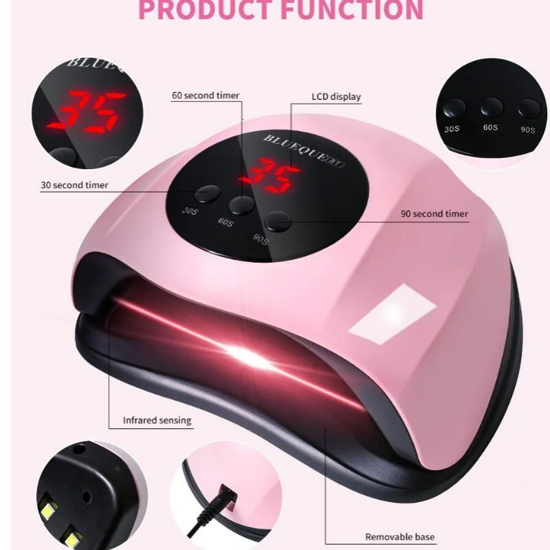 Nail Art Tools Nail Dryer Machine UVLED Nail Lamp Nail Dryer for Nail Gel Polish Curing with Smart Sensor Manicure Pedicure Tool 250625