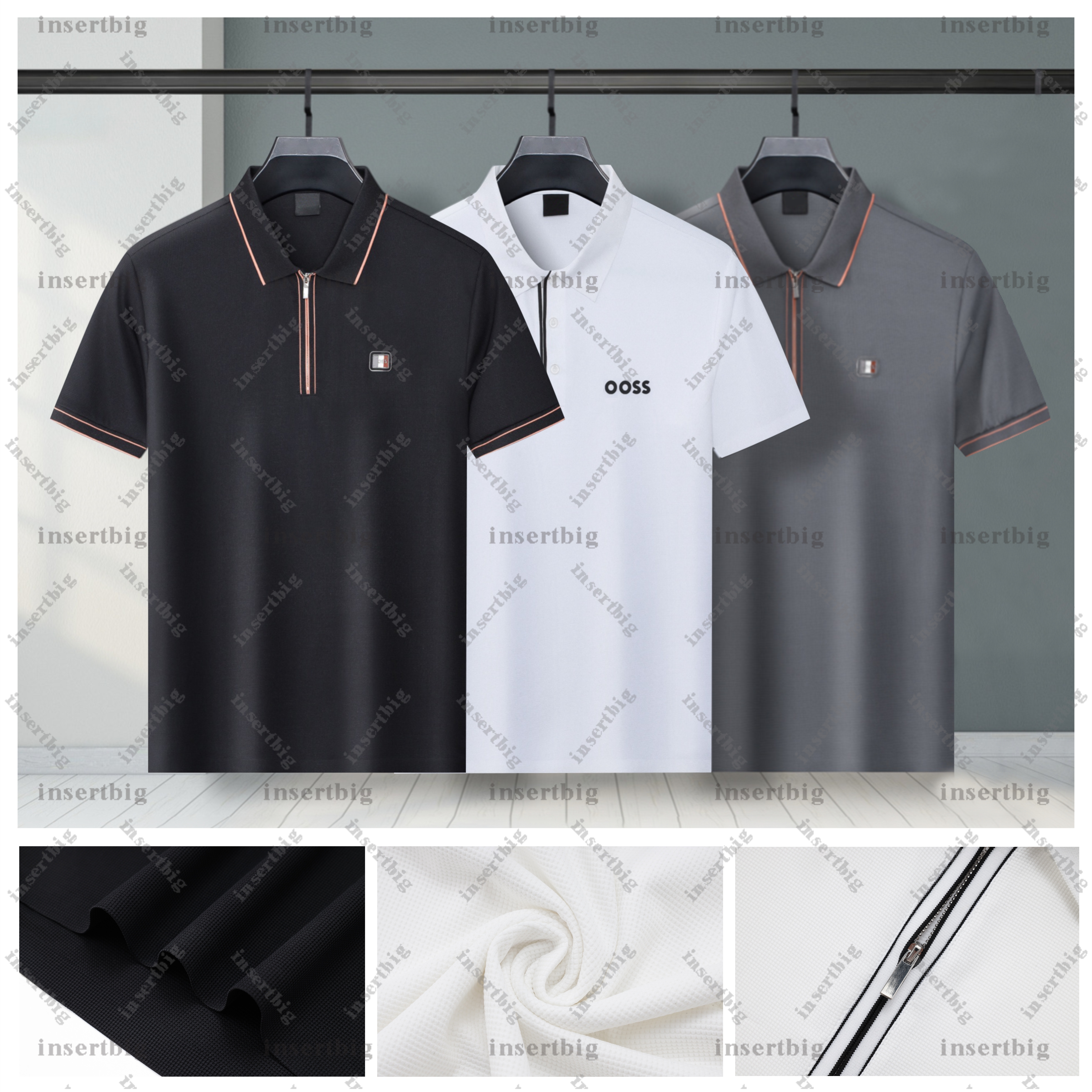 New Men's Polo Shirt High Quality Fashion Designer Polo Shirt Cotton Nylon Fabric Men's Formal Shirt 26s
