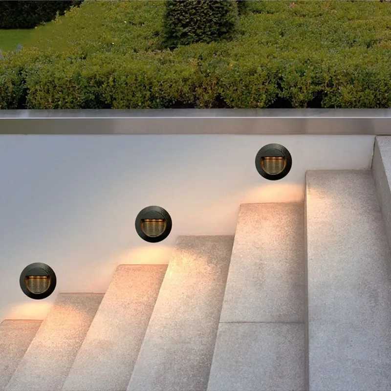 Wall Light 13 LED Stair Light with Wall Lamp Down Embedded Box Aluminum Step Lights Outdoor LED Footlight Waterproof IP66 XJ250624