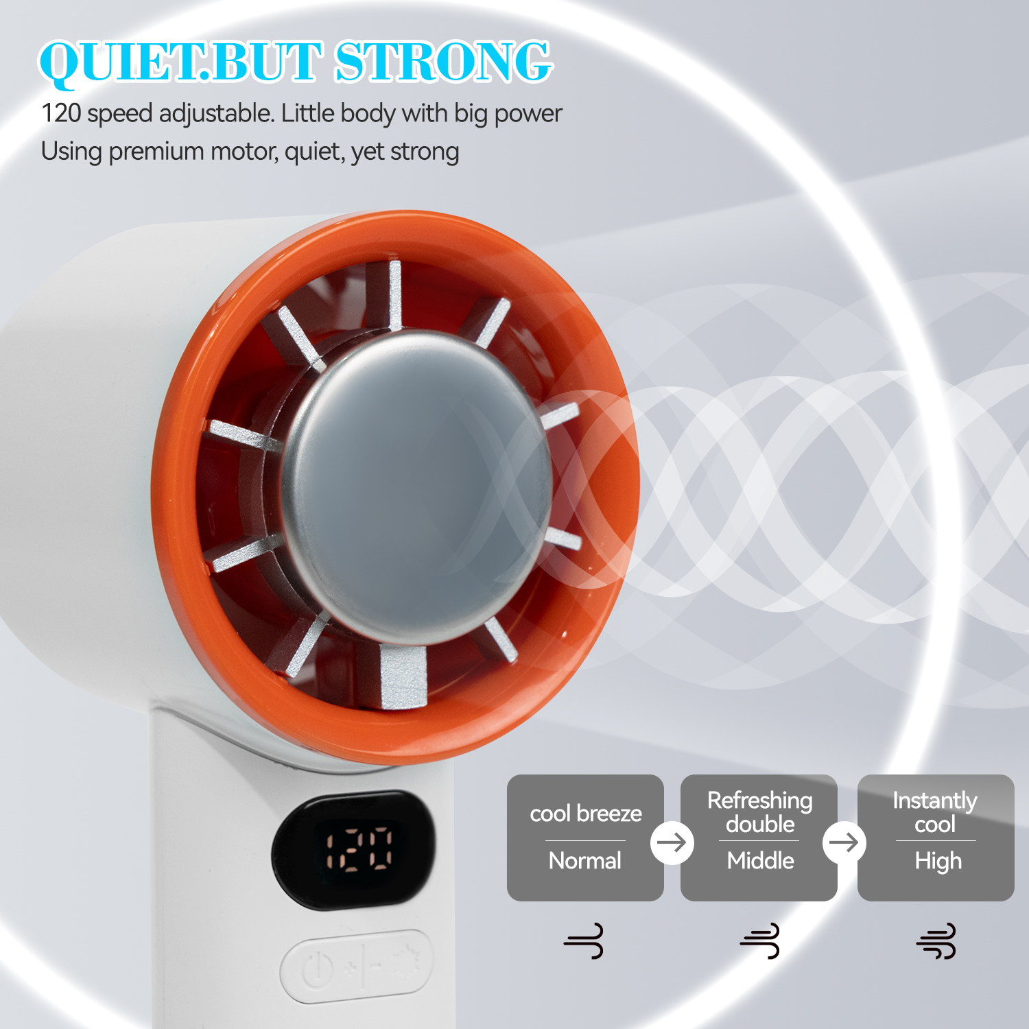 Portable handheld home mini outdoor m11b ice compress handheld fan