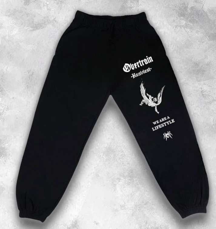 urbanstreet mens black pants gothic streetwear active wear for daily gym summer new arrival stretch slim fit X250625