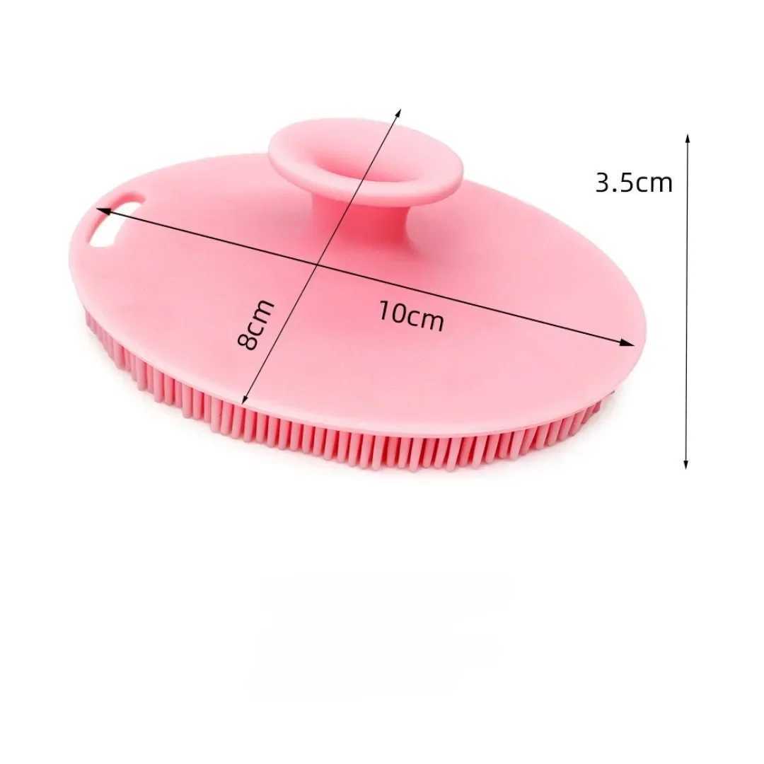 Soft Silicone Exfoliating Brush Cleanser Manual Body Cleansing Body Care Scrubber Shower Gentle Massage Silicone Face Bath Brush R250625