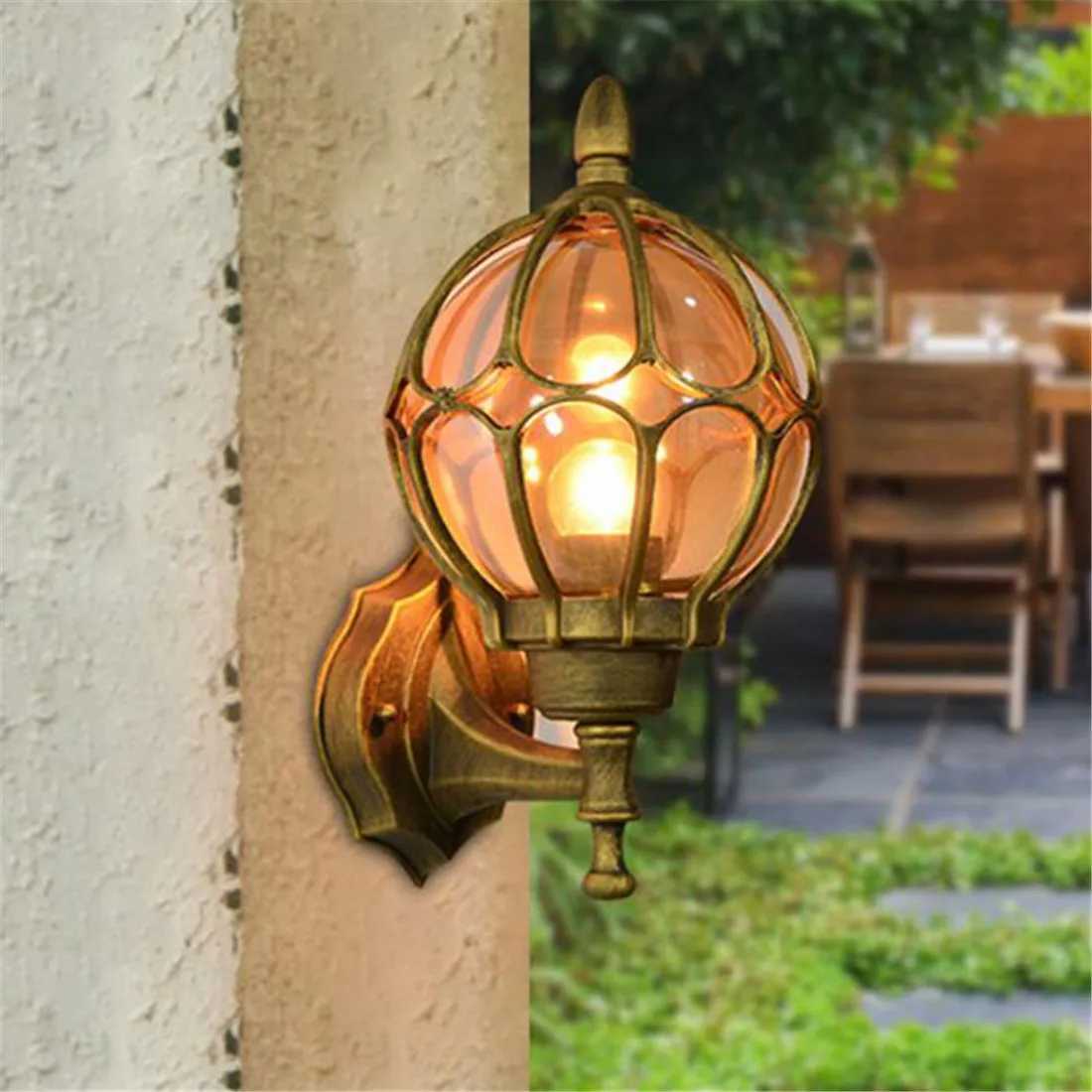 European Wall Lamp Outdoor Porch Lights Villa Balcony Garden Lamps Retro Lighting Exterior Wall Lamp Fixture XJ250624